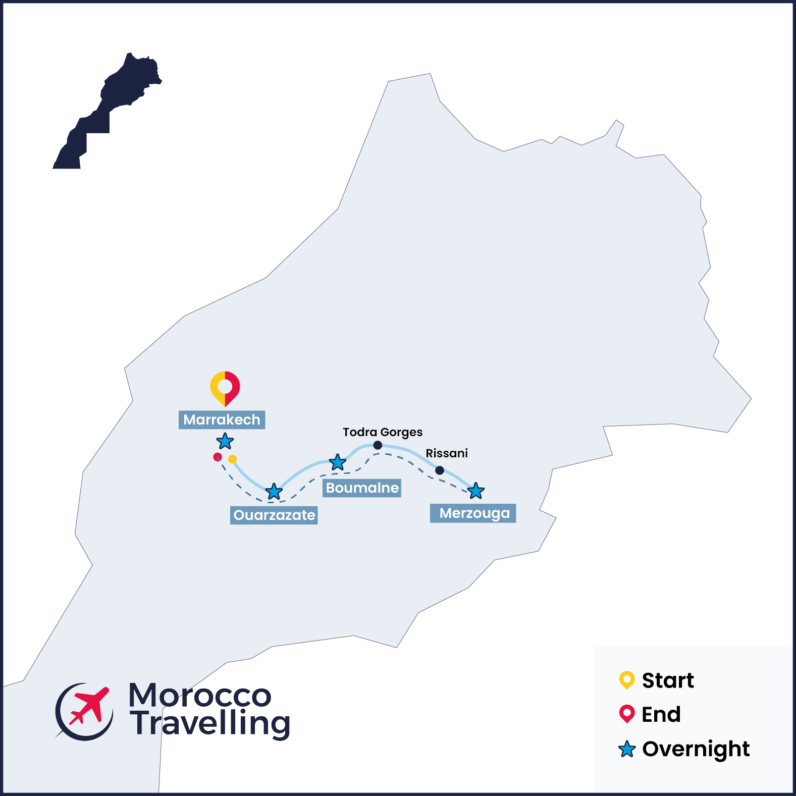 Morocco 1 Week Itinerary & Desert Tour from Marrakech