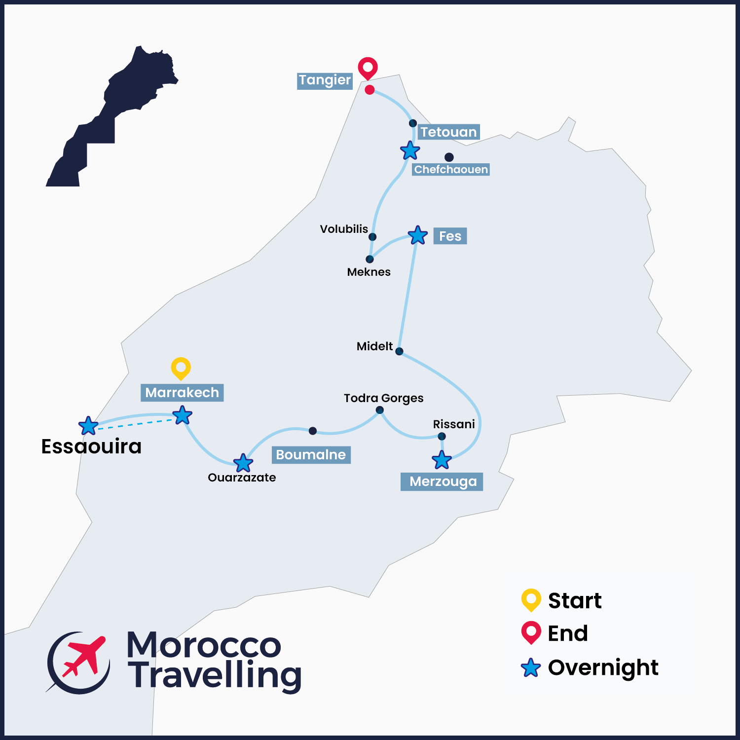 Morocco itinerary 10 days & Desert Itinerary