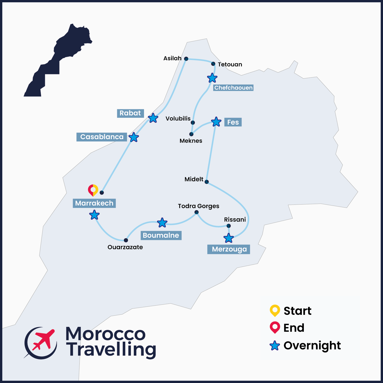 Morocco Travel 13 Days From Marrakech & Desert Tour