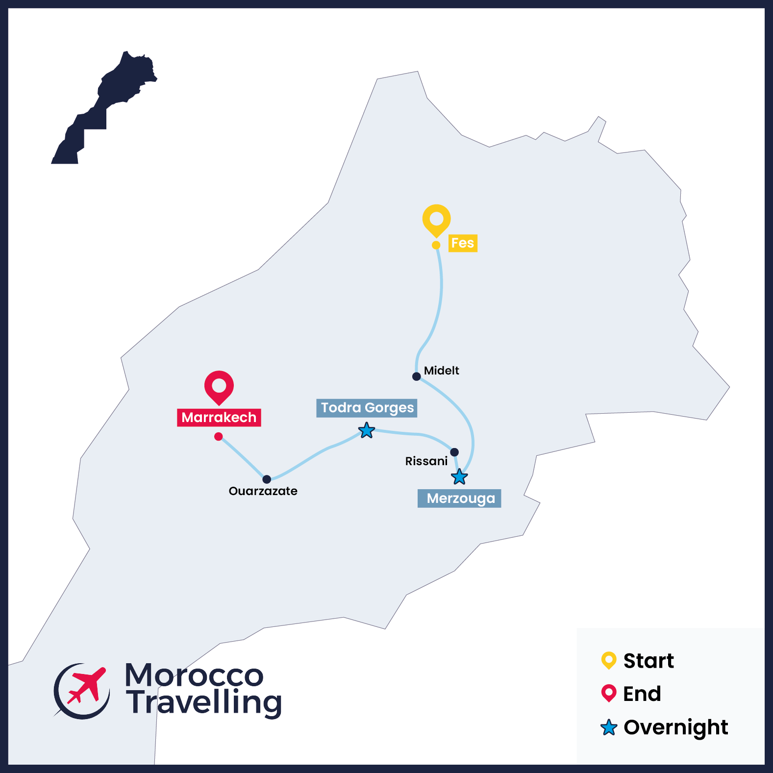 4 Days Fes Travel Itinerary To Marrakech