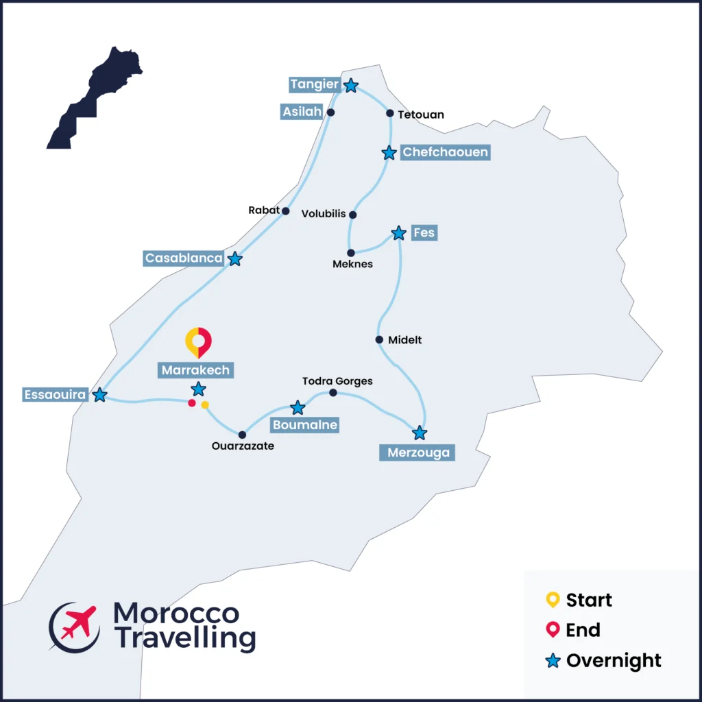 Morocco Itinerary 14 days From Marrakech