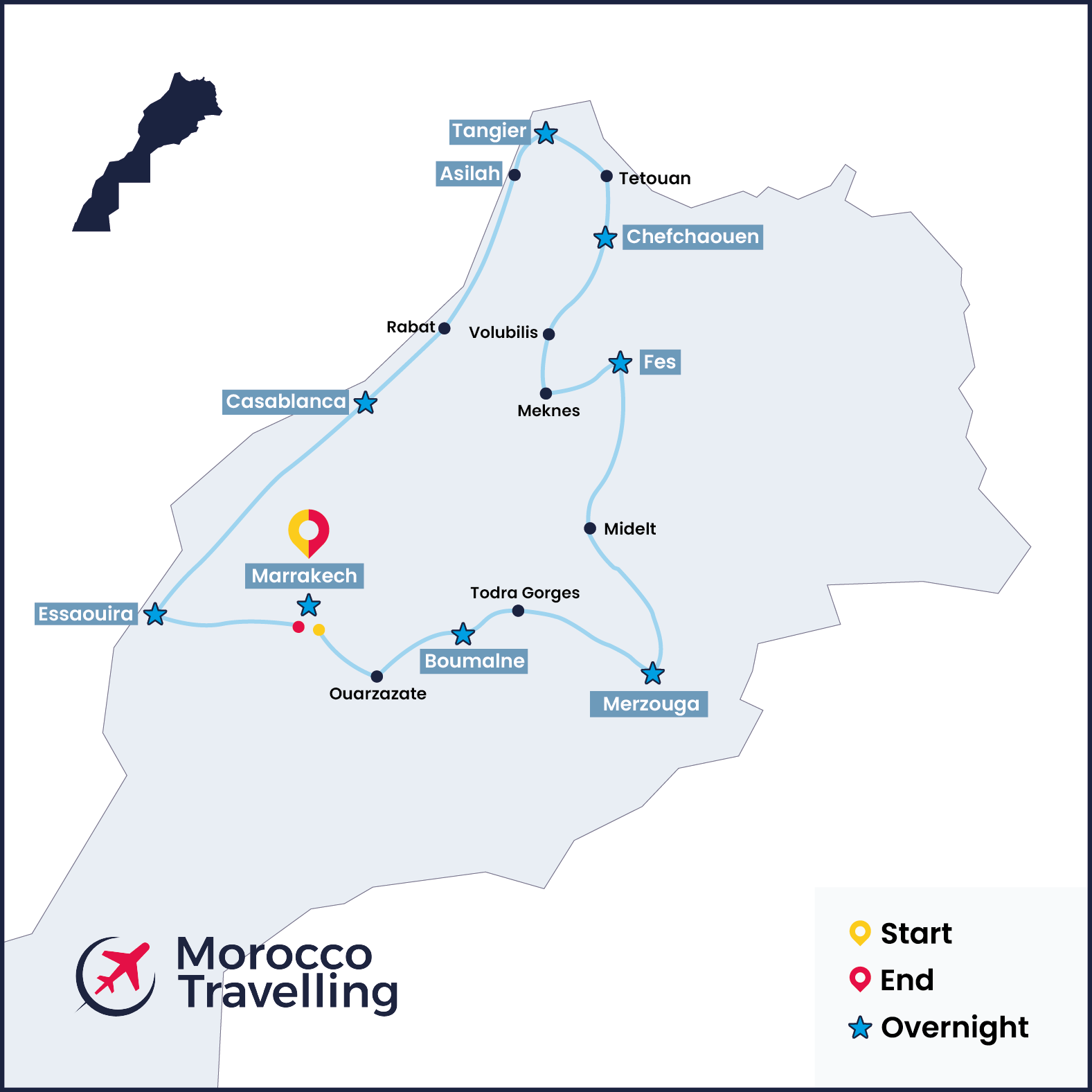 Morocco Itinerary 14 days From Marrakech