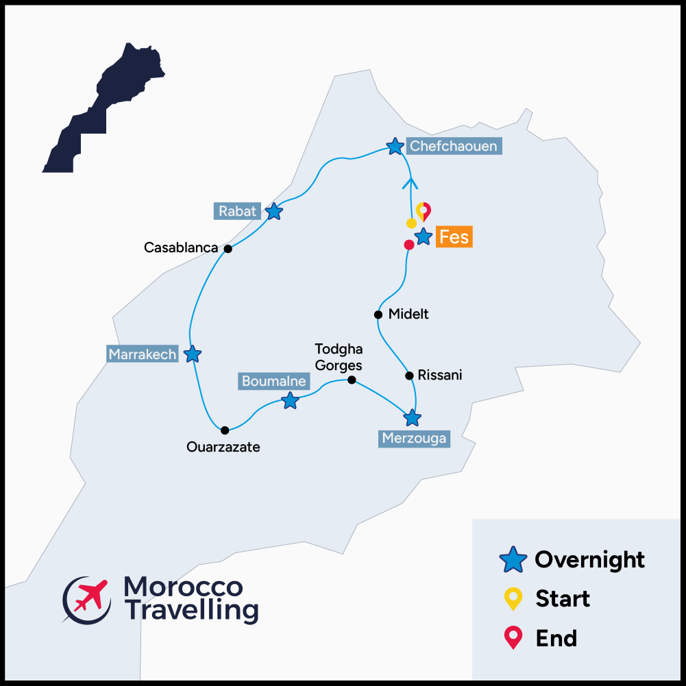 Morocco Travelling 10 Days Morocco Itinerary From Fes